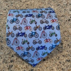 Vintage Rivetz of Boston Silk Bicycle Tie